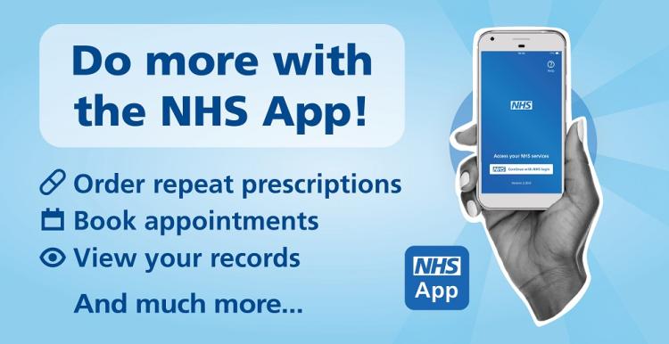 An image saying do more with the NHS app