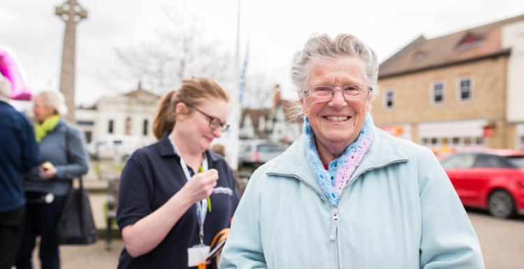 Smiling older lady