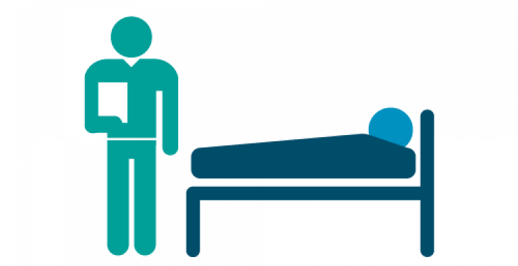 Social care person lying down