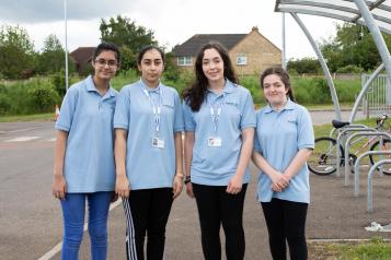 Young women being active