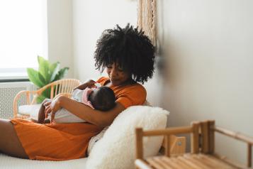 Woman with baby